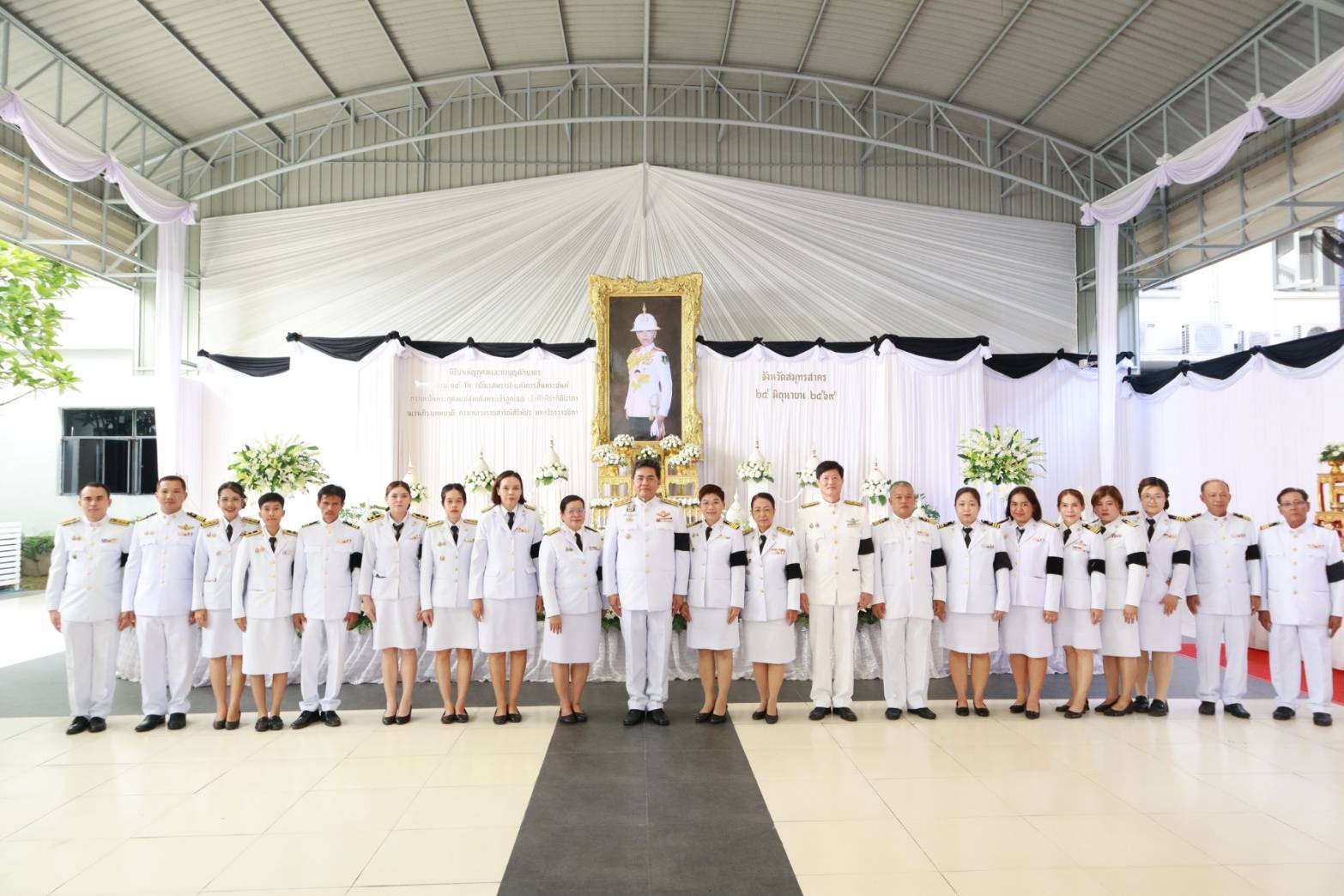พช.อำเภอเมืองสมุทรสาครร่วมในพิธีบำเพ็ญกุศลปัณรสมวาร (15 วัน) เพื่ออุทิศถวายเป็นพระกุศลแด่สมเด็จพระเจ้าลูกเธอ เจ้าฟ้าพัชรกิติยาภา นเรนทิราเทพยวดี กรมหลวงราชสาริณีสิริพัชร มหาวัชรราชธิดา